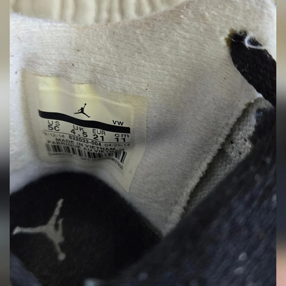 NIKE 2014 Retro Air Jordan 3 Wolf Grey Size 5C - Picture 6 of 6